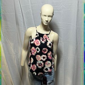 No Boundaries Juniors Sleeveless Smocked Neck Top, Sizes XS-3XL